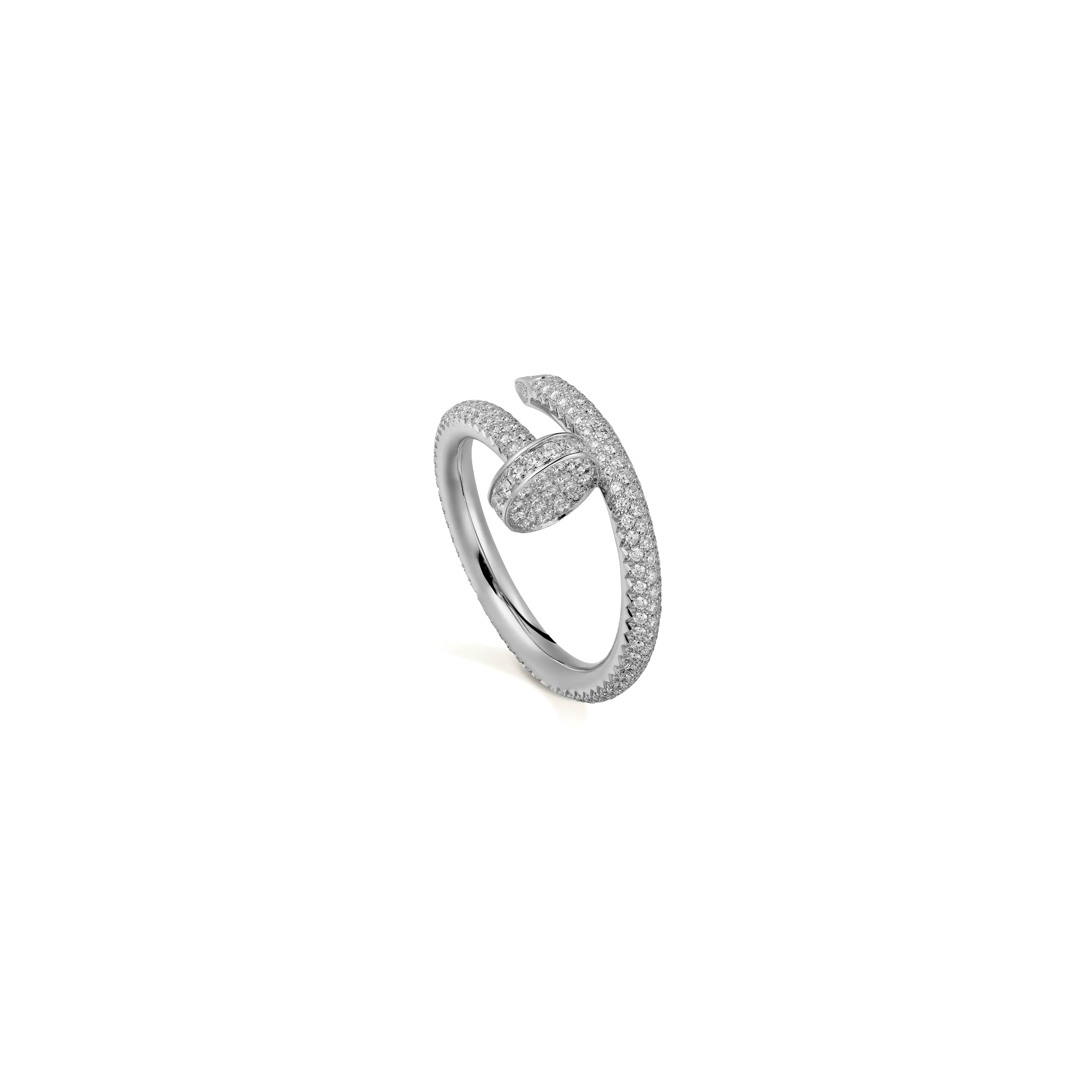 CARTIER JUSTE UN CLOU RING, CLASSIC MODEL, PAVED N4748700
